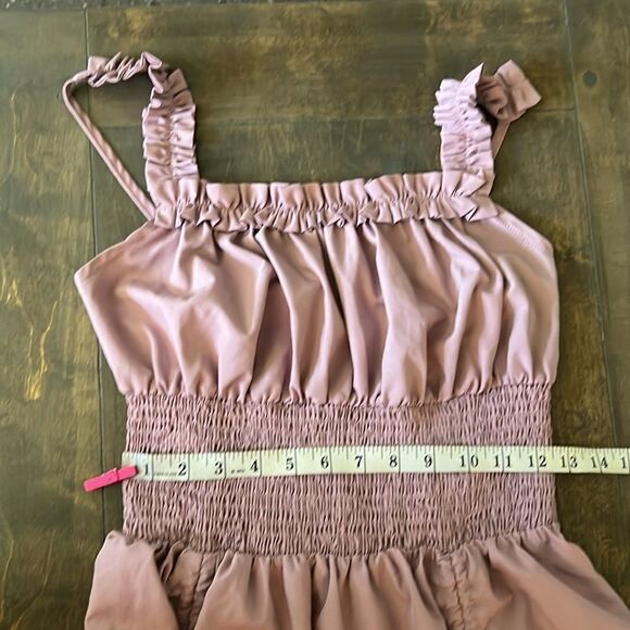 Scarlet Darkness Pleated Gothic Steampunk High Low Dress - Picture 9 of 12